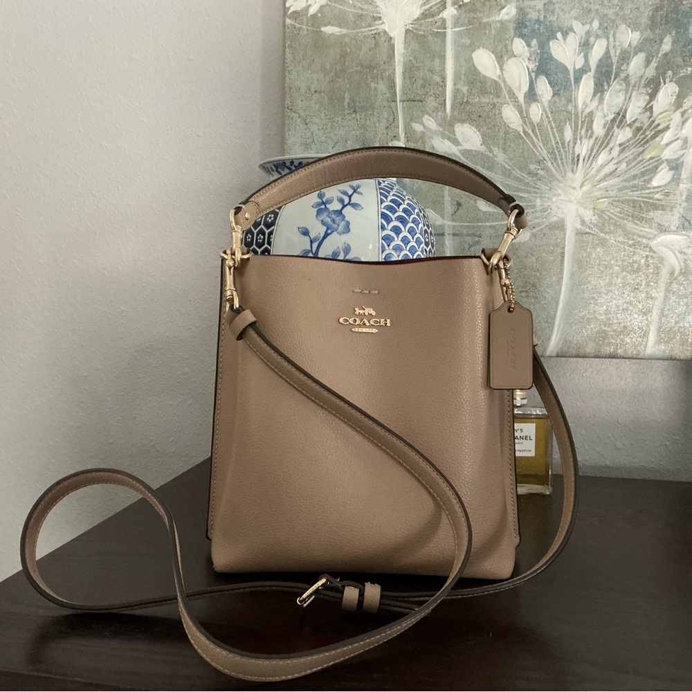 Coach Tan Leather Crossbody Bag